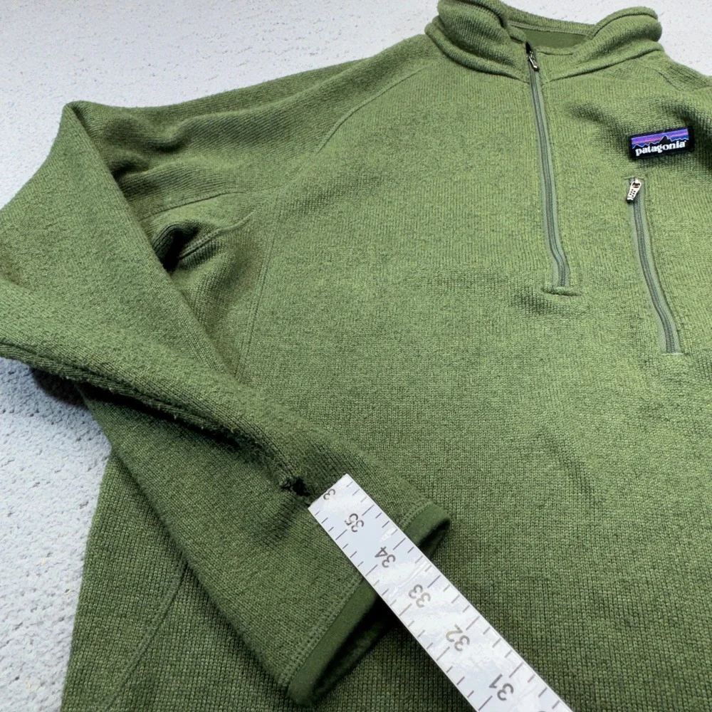 Patagonia Better Sweater 1/4 Zip Mens Medium Green Fleece Pullover Gorpcore